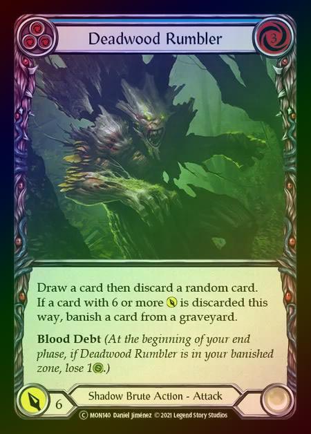 【RF】[Shadow Brute] Deadwood Rumbler [UL-MON140-C] (blue) Rainbow Foil