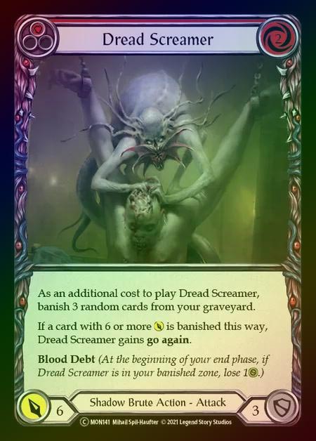 【RF】[Shadow Brute] Dread Screamer [UL-MON141-C] (red) Rainbow Foil