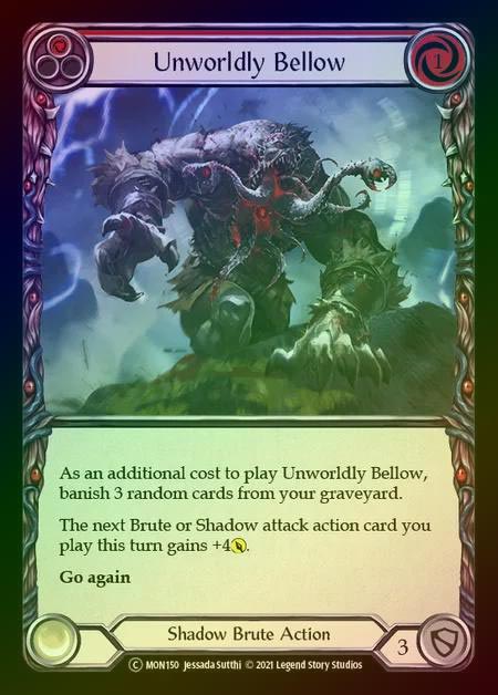 【RF】[Shadow Brute] Unworldly Bellow [UL-MON150-C] (red) Rainbow Foil
