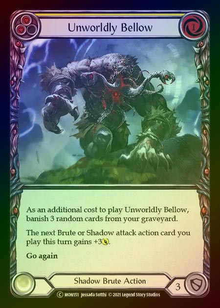 【RF】[Shadow Brute] Unworldly Bellow [UL-MON151-C] (yellow) Rainbow Foil