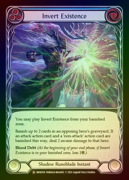 【RF】[Shadow Runeblade] Invert Existence [UL-MON158-M] Rainbow Foil