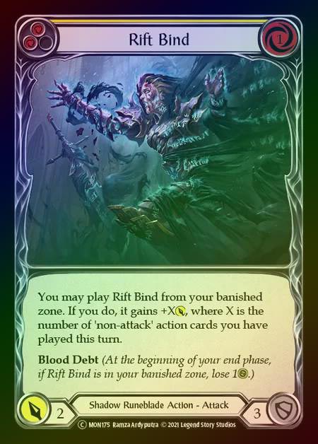 【RF】[Shadow Runeblade] Rift Bind [UL-MON175-C] (yellow) Rainbow Foil