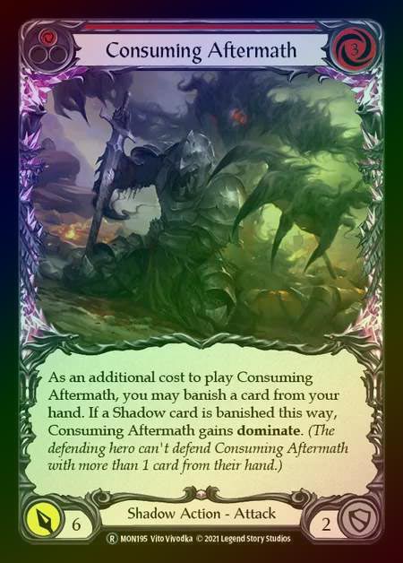 【RF】[Shadow] Consuming Aftermath [UL-MON195-R] (red) Rainbow Foil