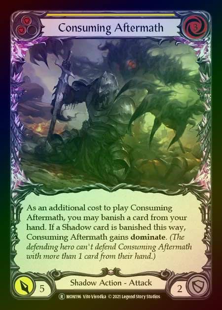 【RF】[Shadow] Consuming Aftermath [UL-MON196-R] (yellow) Rainbow Foil