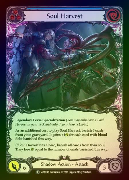 【RF】[Shadow] Soul Harvest [UL-MON198-R] (blue) Rainbow Foil
