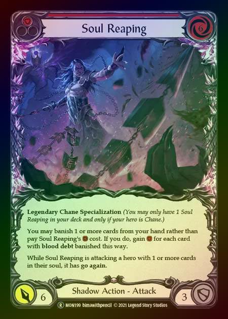 【RF】[Shadow] Soul Reaping [UL-MON199-R] (red) Rainbow Foil