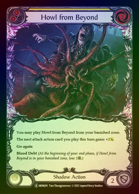 【RF】[Shadow] Howl from Beyond [UL-MON201-R] (yellow) Rainbow Foil