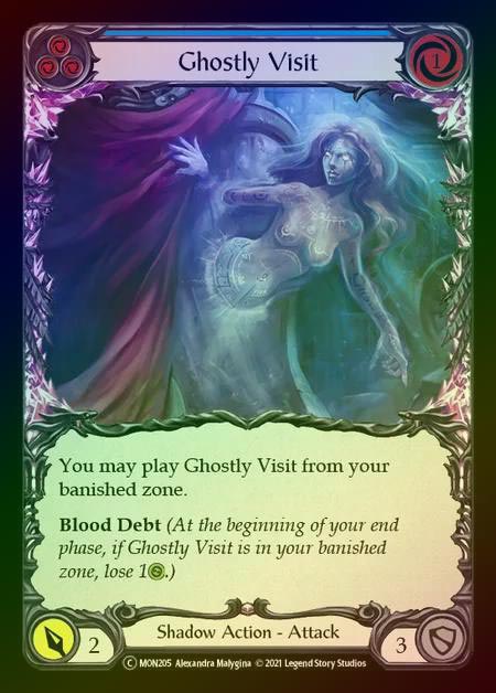 【RF】[Shadow] Ghostly Visit [UL-MON205-C] (blue) Rainbow Foil