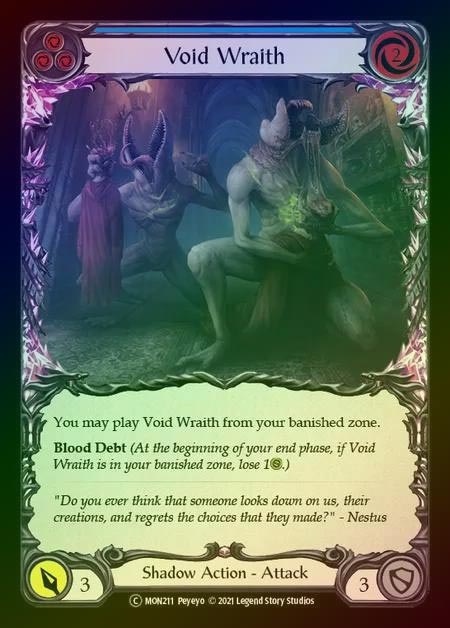 【RF】[Shadow] Void Wraith [UL-MON211-C] (blue) Rainbow Foil