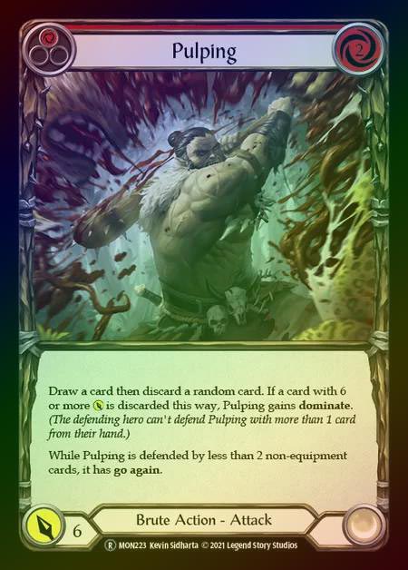 【RF】[Brute] Pulping [UL-MON223-R] (red) Rainbow Foil