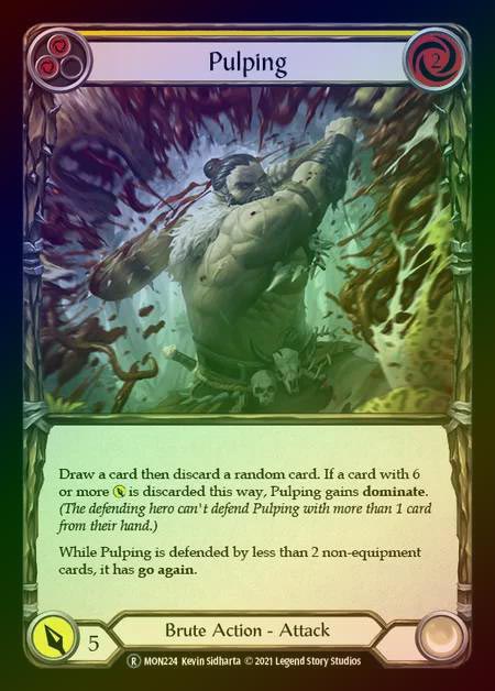 【RF】[Brute] Pulping [UL-MON224-R] (yellow) Rainbow Foil