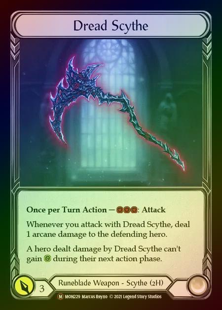 【RF】[Runeblade] Dread Scythe [UL-MON229-M] Rainbow Foil
