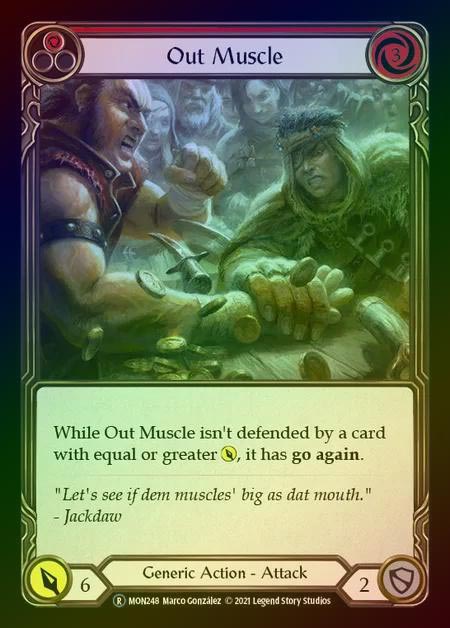 【RF】[Generic] Out Muscle [UL-MON248-R] (red) Rainbow Foil