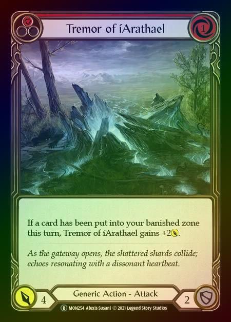 【RF】[Generic] Tremor of iArathael [UL-MON254-R] (red) Rainbow Foil