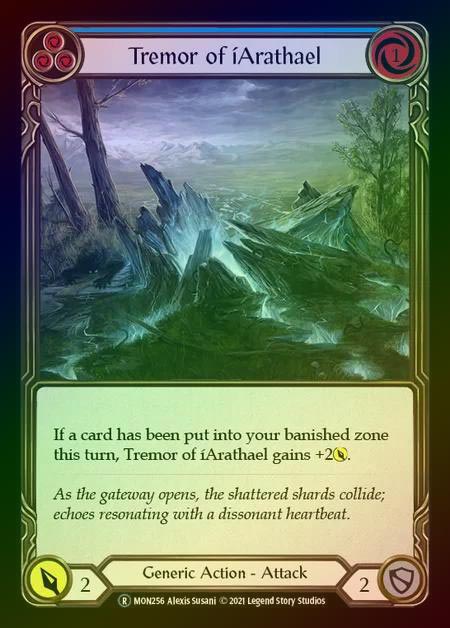 【RF】[Generic] Tremor of iArathael [UL-MON256-R] (blue) Rainbow Foil
