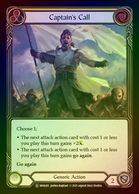 【RF】[Generic] Captain's Call [UL-MON261-R] (yellow) Rainbow Foil