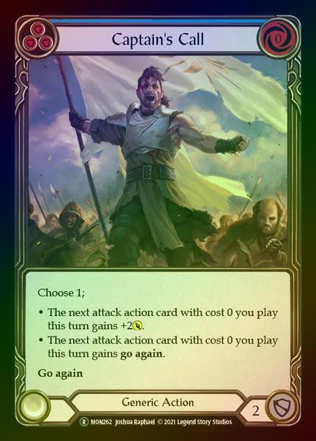 【RF】[Generic] Captain's Call [UL-MON262-R] (blue) Rainbow Foil