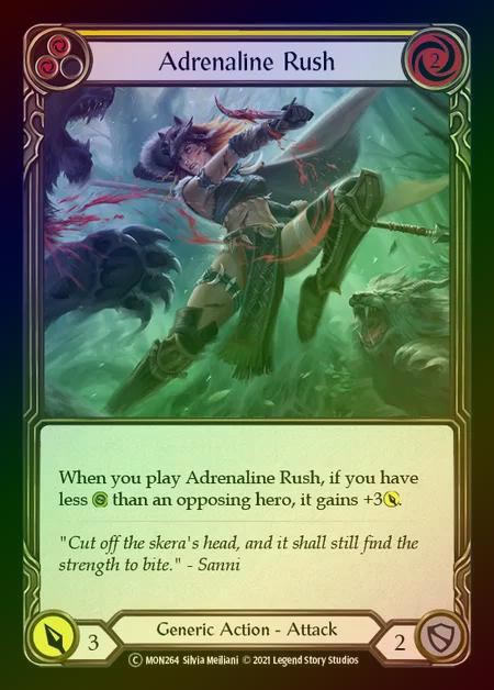 【RF】[Generic] Adrenaline Rush [UL-MON264-C] (yellow) Rainbow Foil