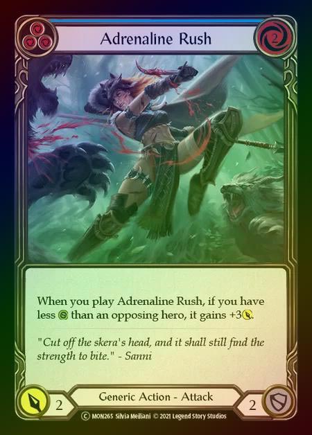 【RF】[Generic] Adrenaline Rush [UL-MON265-C] (blue) Rainbow Foil