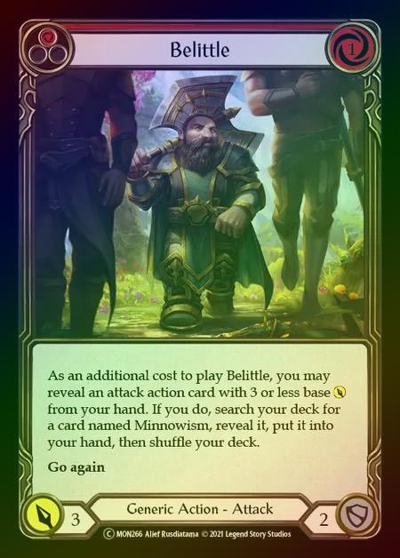 【RF】[Generic] Belittle [UL-MON266-C] (red) Rainbow Foil