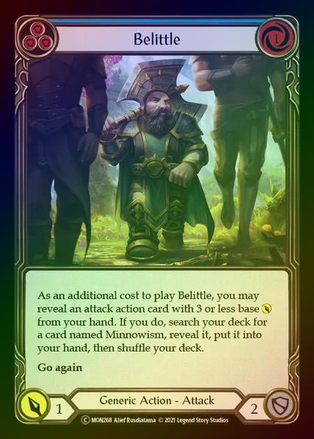 【RF】[Generic] Belittle [UL-MON268-C] (blue) Rainbow Foil