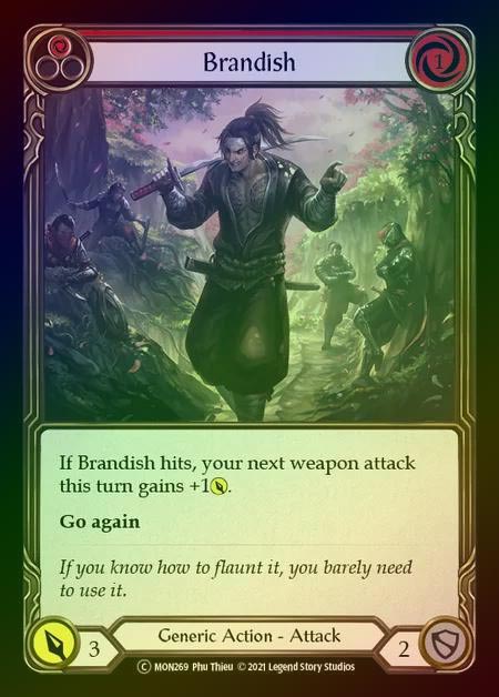 【RF】[Generic] Brandish [UL-MON269-C] (red) Rainbow Foil