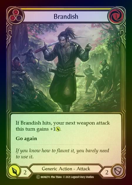 【RF】[Generic] Brandish [UL-MON270-C] (yellow) Rainbow Foil