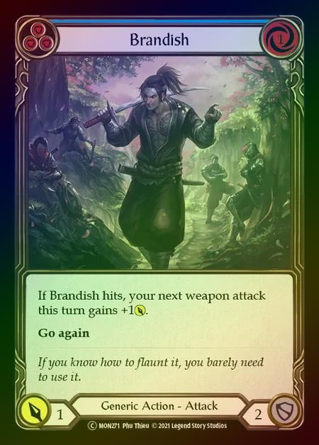 【RF】[Generic] Brandish [UL-MON271-C] (blue) Rainbow Foil