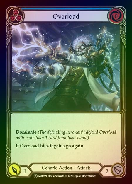 【RF】[Generic] Overload [UL-MON277-C] (blue) Rainbow Foil