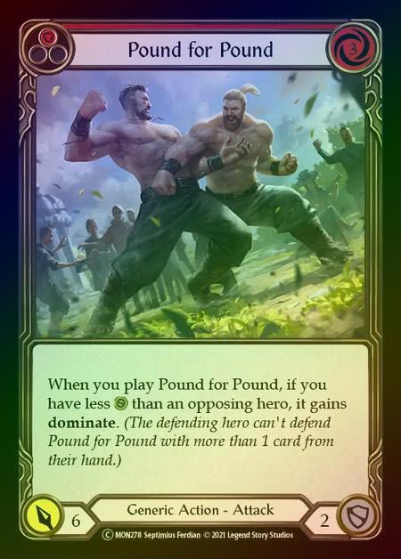 【RF】[Generic] Pound for Pound [UL-MON278-C] (red) Rainbow Foil