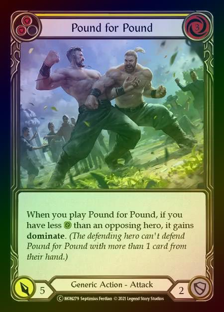 【RF】[Generic] Pound for Pound [UL-MON279-C] (yellow) Rainbow Foil