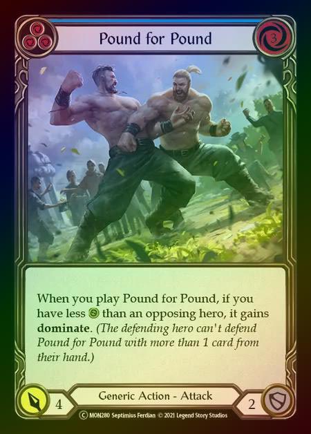 【RF】[Generic] Pound for Pound [UL-MON280-C] (blue) Rainbow Foil