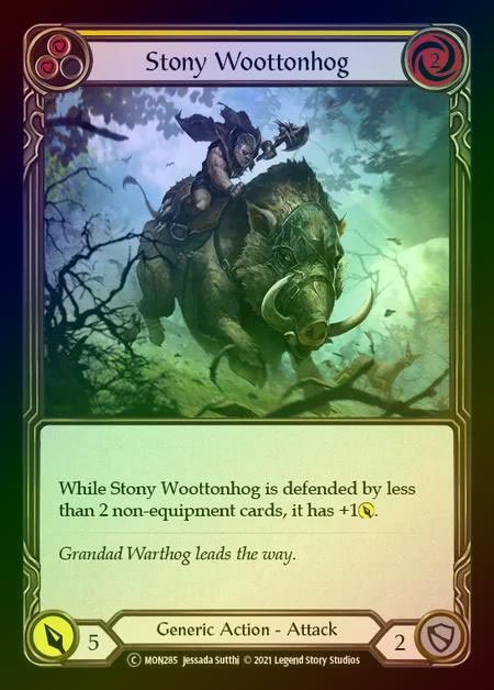 【RF】[Generic] Stony Woottonhog [UL-MON285-C] (yellow) Rainbow Foil