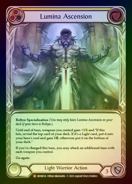 【RF】[Light Warrior] Lumina Ascension [1st-MON_034-M] Rainbow Foil