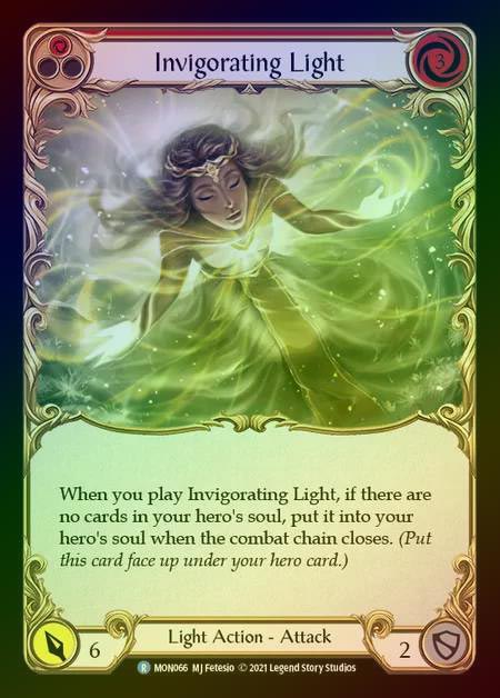 【RF】[Light] Invigorating Light (red) [1st-MON_066-R] Rainbow Foil