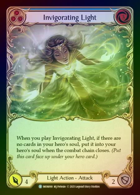 【RF】[Light] Invigorating Light (blue) [1st-MON_068-R] Rainbow Foil