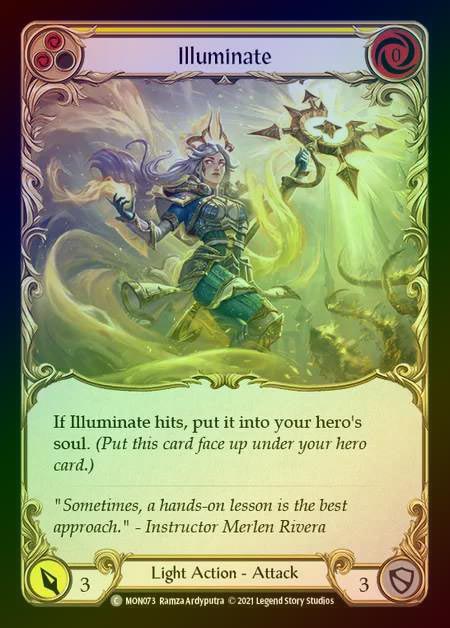 【RF】[Light] Illuminate (yellow) [1st-MON_073-C] Rainbow Foil