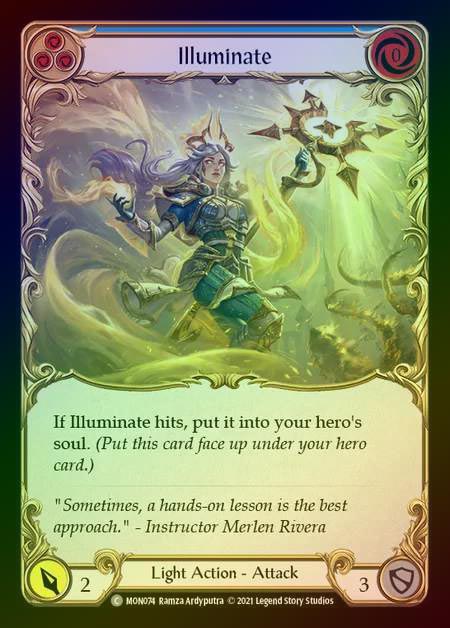 【RF】[Light] Illuminate (blue) [1st-MON_074-C] Rainbow Foil