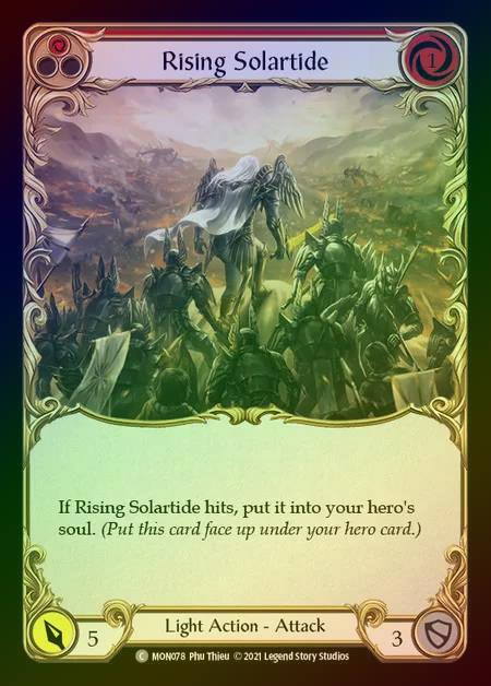 【RF】[Light] Rising Solartide (red) [1st-MON_078-C] Rainbow Foil