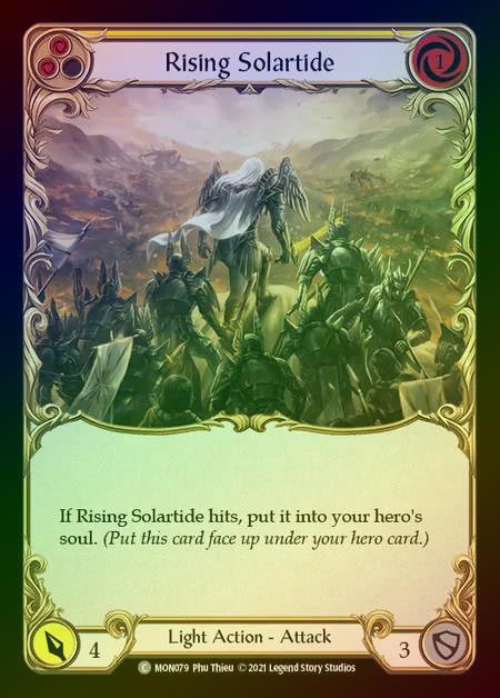 【RF】[Light] Rising Solartide (yellow) [1st-MON_079-C] Rainbow Foil