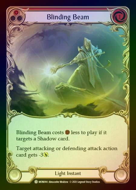 【RF】[Light] Blinding Beam (red) [1st-MON_084-C] Rainbow Foil