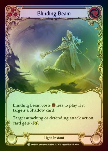 【RF】[Light] Blinding Beam (blue) [1st-MON_086-C] Rainbow Foil