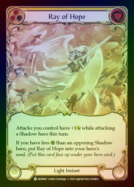 【RF】[Light] Ray of Hope (yellow) [1st-MON_087-C] Rainbow Foil