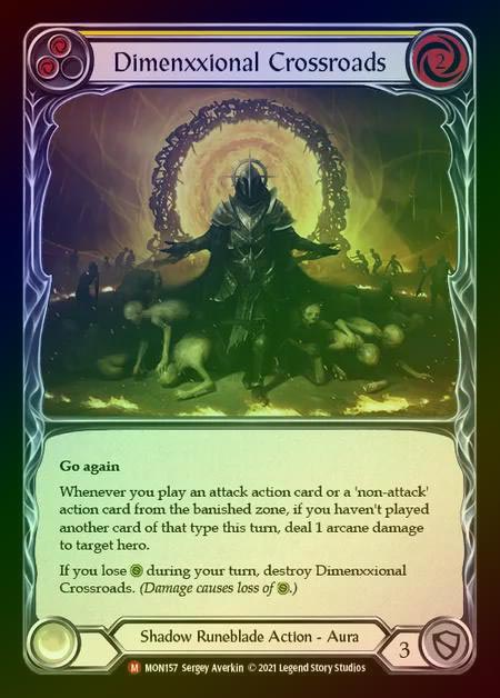 【RF】[Shadow Runeblade] Dimenxxional Crossroads [1st-MON_157-M] Rainbow Foil