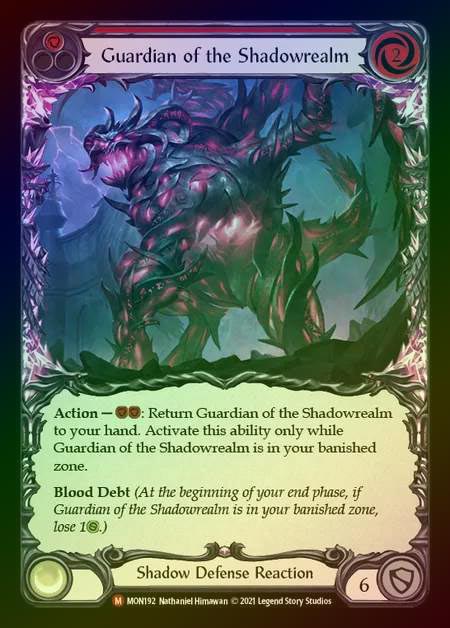 【RF】[Shadow] Guardian of the Shadowrealm [1st-MON_192-M] Rainbow Foil