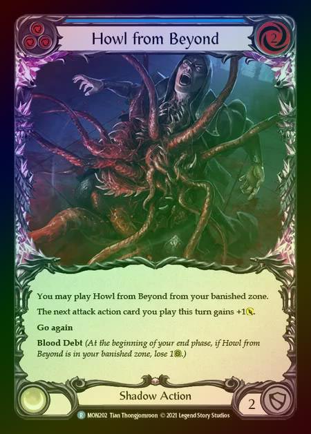 【RF】[Shadow] Howl from Beyond (blue) [1st-MON_202-R] Rainbow Foil