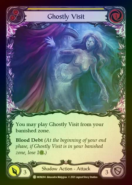 【RF】[Shadow] Ghostly Visit (yellow) [1st-MON_204-C] Rainbow Foil