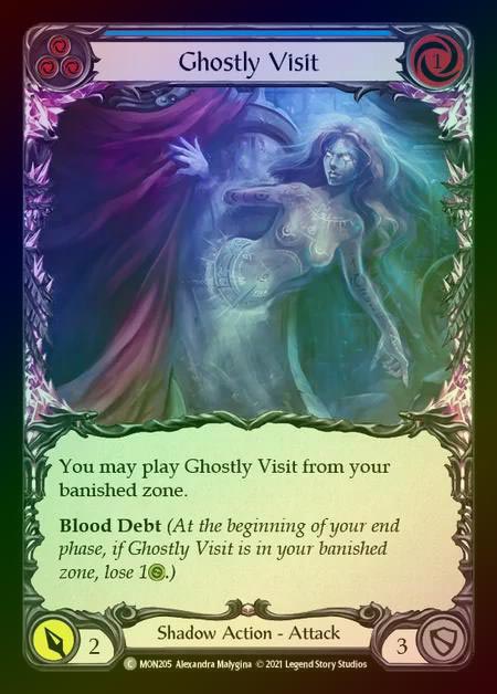 【RF】[Shadow] Ghostly Visit (blue) [1st-MON_205-C] Rainbow Foil
