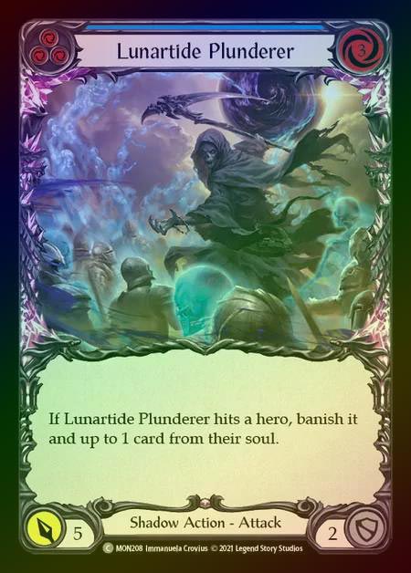 【RF】[Shadow] Lunartide Plunderer (blue) [1st-MON_208-C] Rainbow Foil