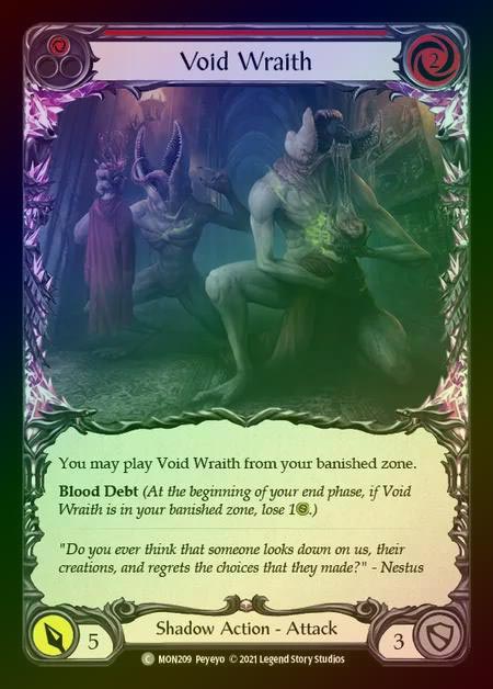 【RF】[Shadow] Void Wraith (red) [1st-MON_209-C] Rainbow Foil
